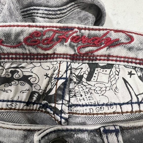 Ed Hardy Mid Rise Skinny Jeans Size 6 - Picture 5 of 6